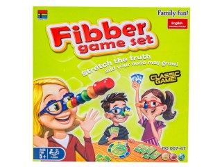 Zabawna gra rodzinna KŁAMCA Kłamczuch, Karty, Pinokio, Okulary I Nos