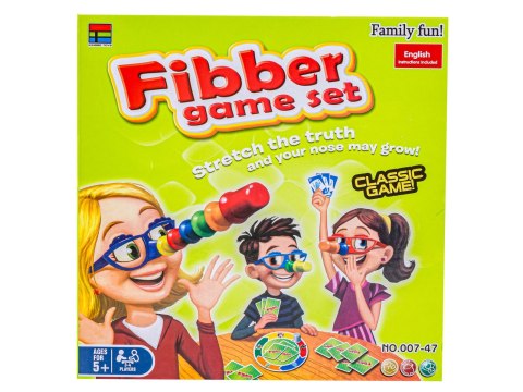 Zabawna gra rodzinna KŁAMCA Kłamczuch, Karty, Pinokio, Okulary I Nos