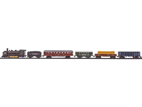 Elektryczna Kolejka Lokomotywa - Parowóz + 5 Wagonów