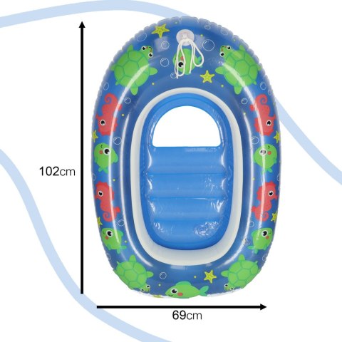 Kółko do pływania dla niemowląt koło pontonik dla dzieci niebieski 3-6 lat