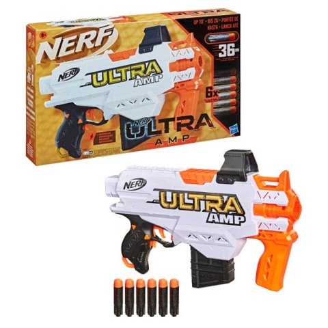 Nerf Ultra AMP + 6 Strzałek Hasbro Automatyczna Wyrzutnia dla Dzieci