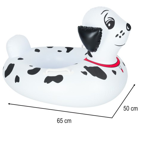 Kółko do pływania dla niemowląt koło pontonik dla dzieci dmuchany z siedziskiem dalmatyńczyk max 15kg 1-3lata