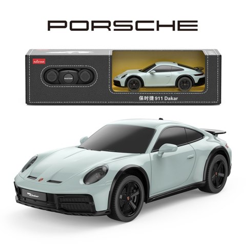 Autko R/C 1:24 Porsche 911 Dakar Miętowy RASTAR
