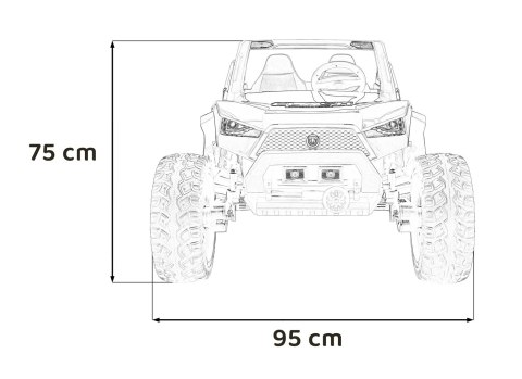 Pojazd Buggy Clash STRONG 4x4 Czerwony