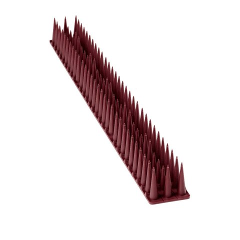 Kolce na gołębie listwa na ptaki odstaszacz plastikowe gęste brązowe 8el. 43 cm