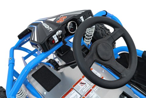 Pojazd Gokart Elektryczny MIGHTY Niebieski