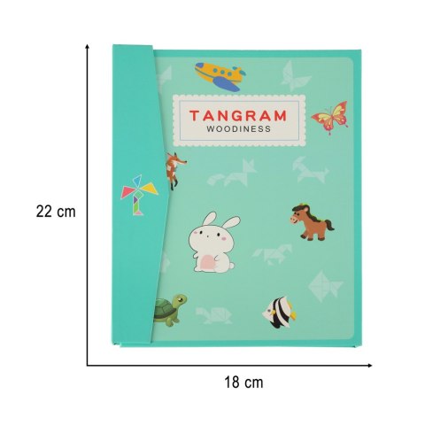 Tangram książeczka magnetyczna układanka klocki 3D