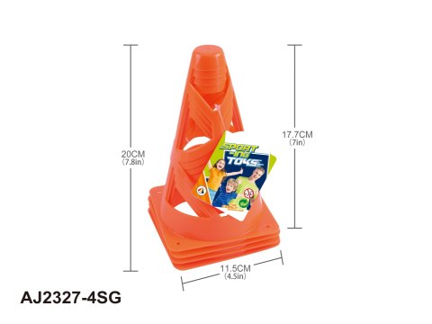 Pachołki Pomarańczowe 4szt.