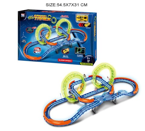 Tor Wyścigowy Świecący w Ciemności 63el.