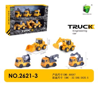 Zestaw Pięciu Pojazdów Budowlanych