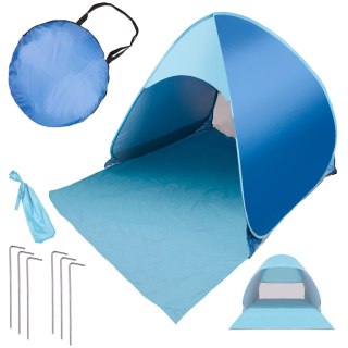 Namiot plażowy ogrodowy samorozkładający niebieski