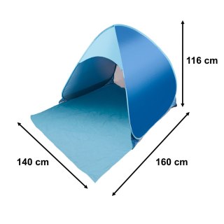 Namiot plażowy ogrodowy samorozkładający niebieski