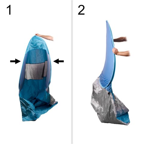 Namiot plażowy ogrodowy samorozkładający niebieski