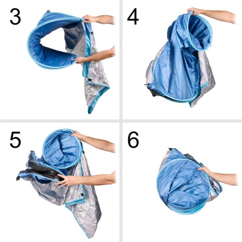 Namiot plażowy ogrodowy samorozkładający niebieski