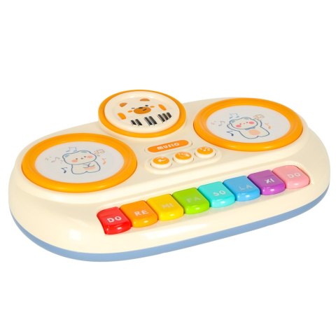Pianinko organki interaktywne dla dzieci edukacyjne beżowy