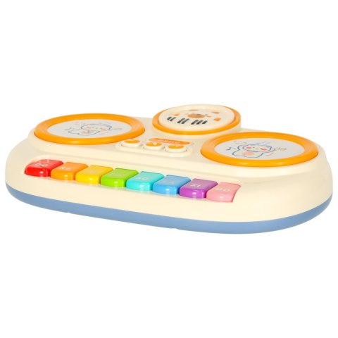 Pianinko organki interaktywne dla dzieci edukacyjne beżowy