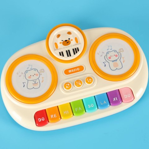 Pianinko organki interaktywne dla dzieci edukacyjne beżowy