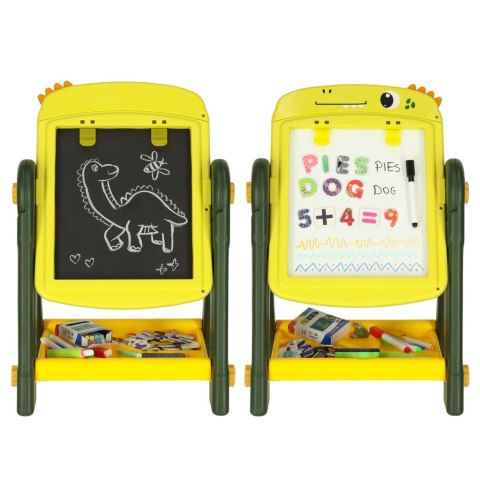 Tablica magnetyczna suchościeralna kreatywna dwustronna dinozaur