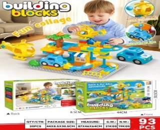 Zestaw Dużych Klocków Stacja Policji 93el.