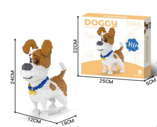 Klocki Piesek do Złożenia Jack Russell zestaw konstrukcyjny 3D 1930el.