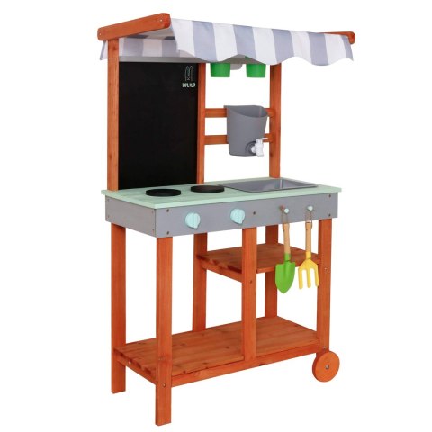 Kuchnia błotna drewniana ogrodowa na kółkach akcesoria kran outdoor Lulilo Sableto 116 cm