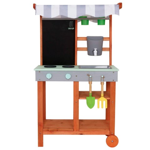 Kuchnia błotna drewniana ogrodowa na kółkach akcesoria kran outdoor Lulilo Sableto 116 cm