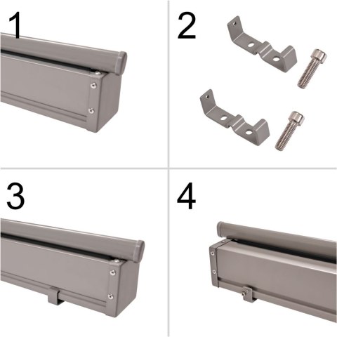 Markiza boczna tarasowa LUARO parawan zwijana 160 x 300 cm