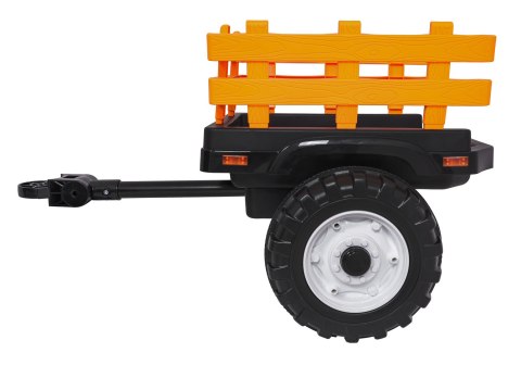 Pojazd MEGA Traktor D68 Z Przyczepką Żółty