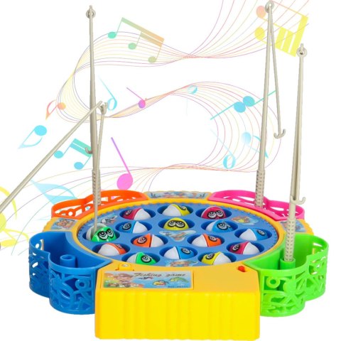 Gra zręcznościowa rodzinna rybki łowienie 15 rybek + 4 wędki