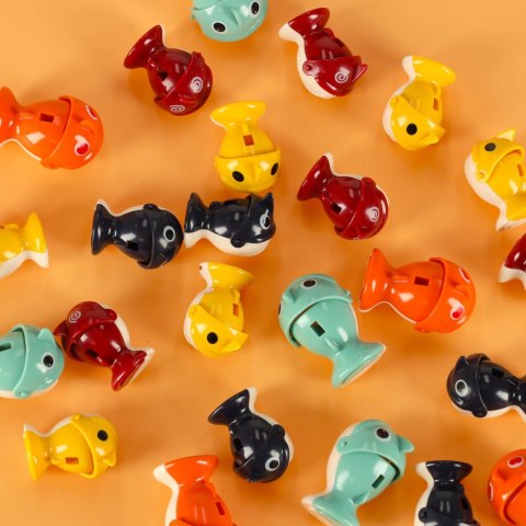 Gra zręcznościowa rodzinna rybki łowienie rybek + akcesoria niebieska 27el.