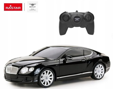 Bentley Continental GT Rastar 1:24 Czarny – Zdalnie Sterowany Samochód RC