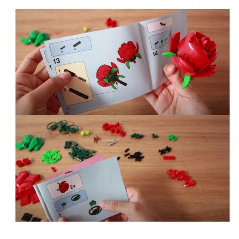 LEGO KWIATY OKOLICZNOŚCIOWE 40460 RÓŻE zestaw klocków, bukiet prezent