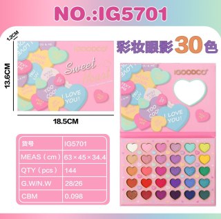 MEGA Zestaw do Makijażu Serduszka