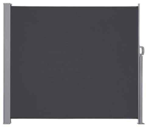 Markiza boczna tarasowa LUARO parawan zwijana 180 x 400 cm szara