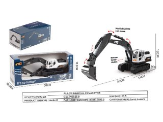 Metalowa Koparka Biała