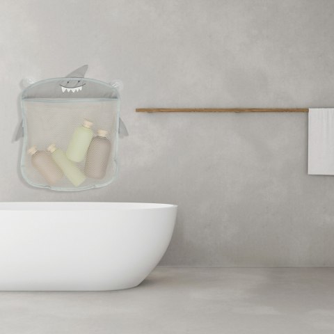 Organizer pojemnik na zabawki kąpielowy szary