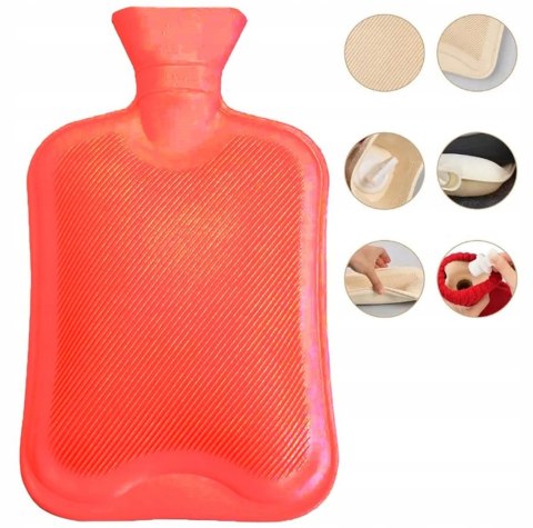 POKROWIEC ŚWIĄTECZNY ZIMOWY DUŻY TERMOFOR GUMOWY NA WODĘ RENIFER 2L