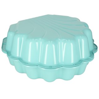 Piaskownica zamykana basen Muszelka Twins podwójna 2w1 160x87,5x19,5cm miętowa