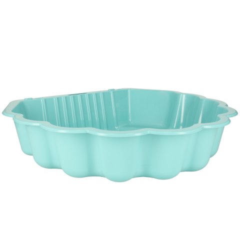 Piaskownica zamykana basen Muszelka Twins podwójna 2w1 160x87,5x19,5cm miętowa