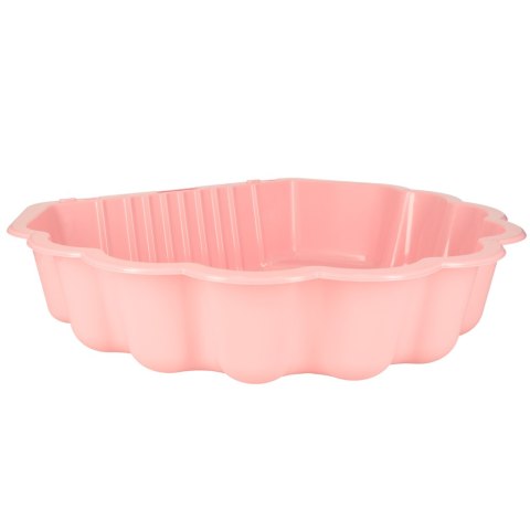 Piaskownica zamykana basen Muszelka Twins podwójna 2w1 174x79x20cm różowa