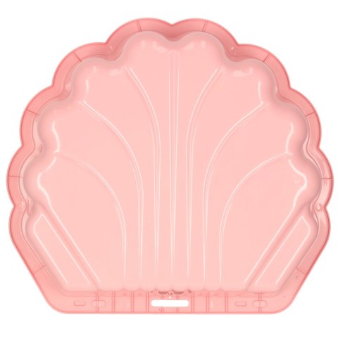 Piaskownica zamykana basen Muszelka Twins podwójna 2w1 174x79x20cm różowa