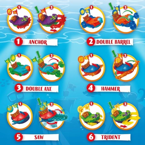 Piratix 2 łódka piracka seria Shark Treasure - Sea Speeder