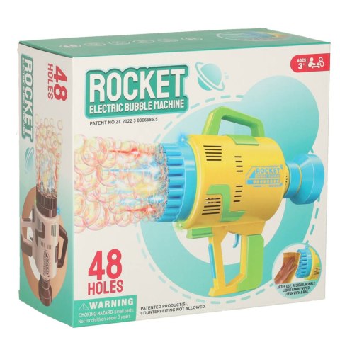 Pistolet maszyna do baniek mydlanych bańki mydlane światła różowy