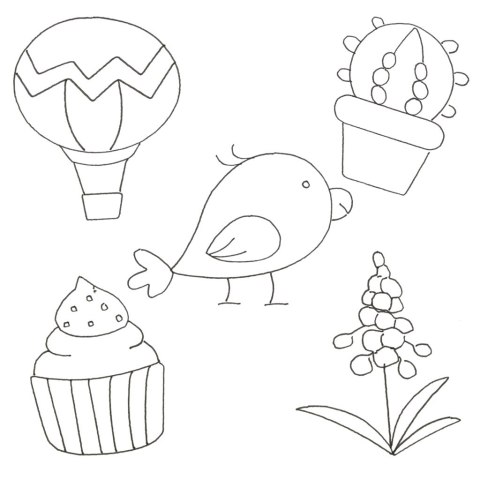 Robot edukacyjny interaktywny nauka rysowania pisania zestaw fiszki mazaki pomarańczowy