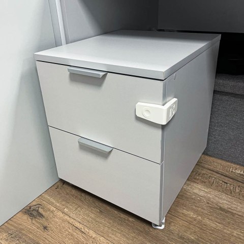 Zabezpieczenie szuflad kątowe wersja 2 białe