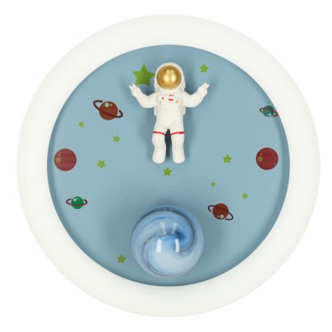 Lampa LED sufitowa plafon do pokoju dziecięcego ściemniana LUMELA + pilot astronauta