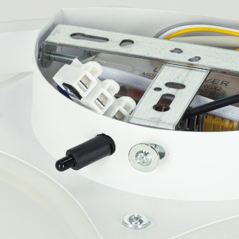 Lampa LED sufitowa plafon do pokoju dziecięcego ściemniana LUMELA + pilot księżyc biała