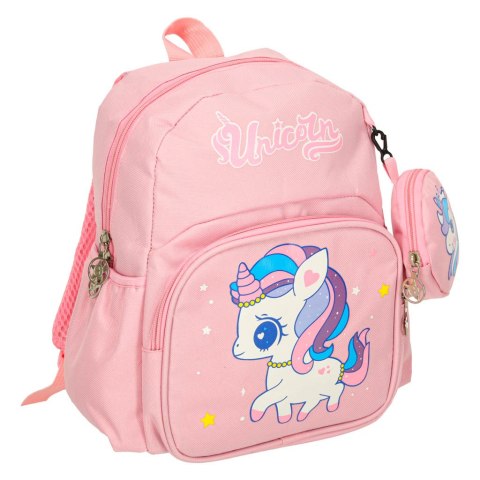 Plecak dla przedszkolaka szkolny dziecięcy jednorożec 30x14x23cm