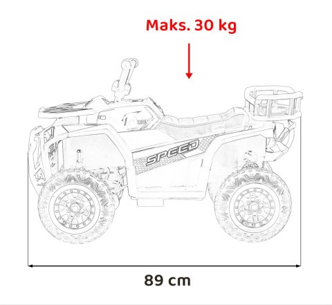 Pojazd Quad ATV Robust 01 Czerwony