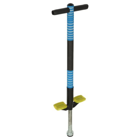Skoczek drążek do skakania pogo z regulacją niebieski
